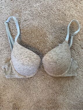 PINK Victoria’s Secret Where Everywhere Push-Up Bra in Heather - Women’s 32A